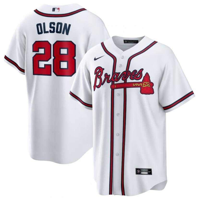 Braves 28 Matt Olson White Nike Cool Base Jersey Dzhi,We sell and wholesale Braves 28 Matt Olson White Nike Cool Base Jersey Dzhi on line form chian!